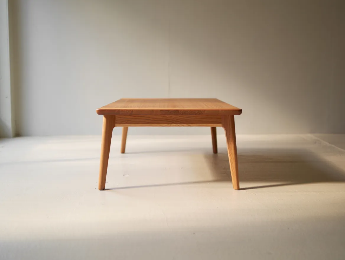 Minimalistisk sofabord i eik